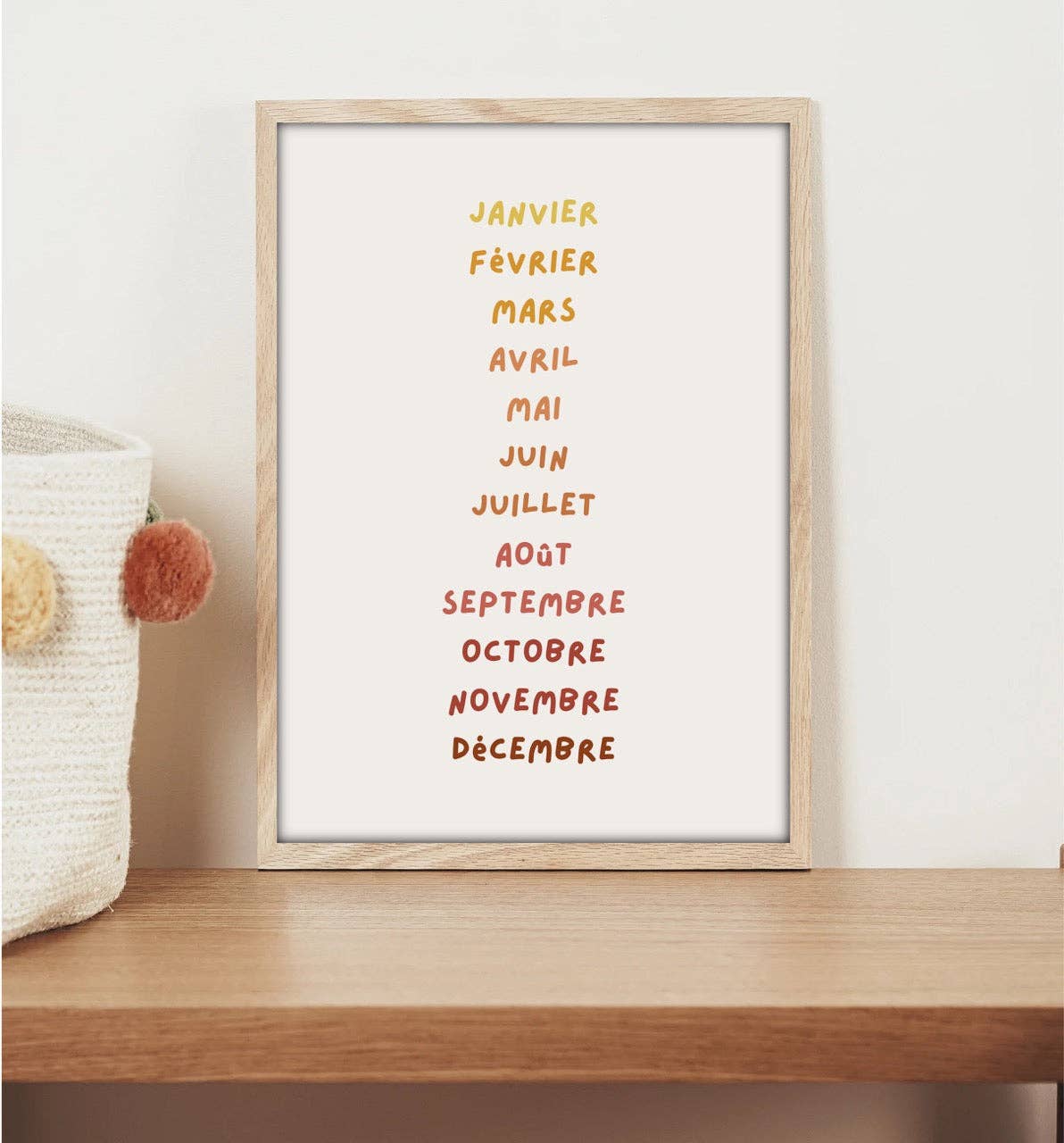 Looves Studio - Wholesale Poster - Poster - Month of the year1