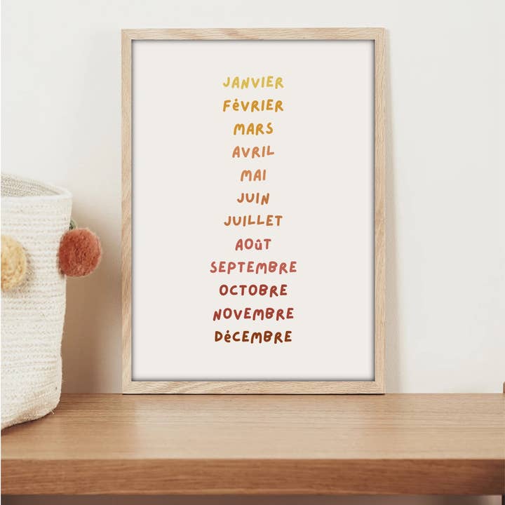 Looves Studio - Wholesale Poster - Poster - Month of the year1