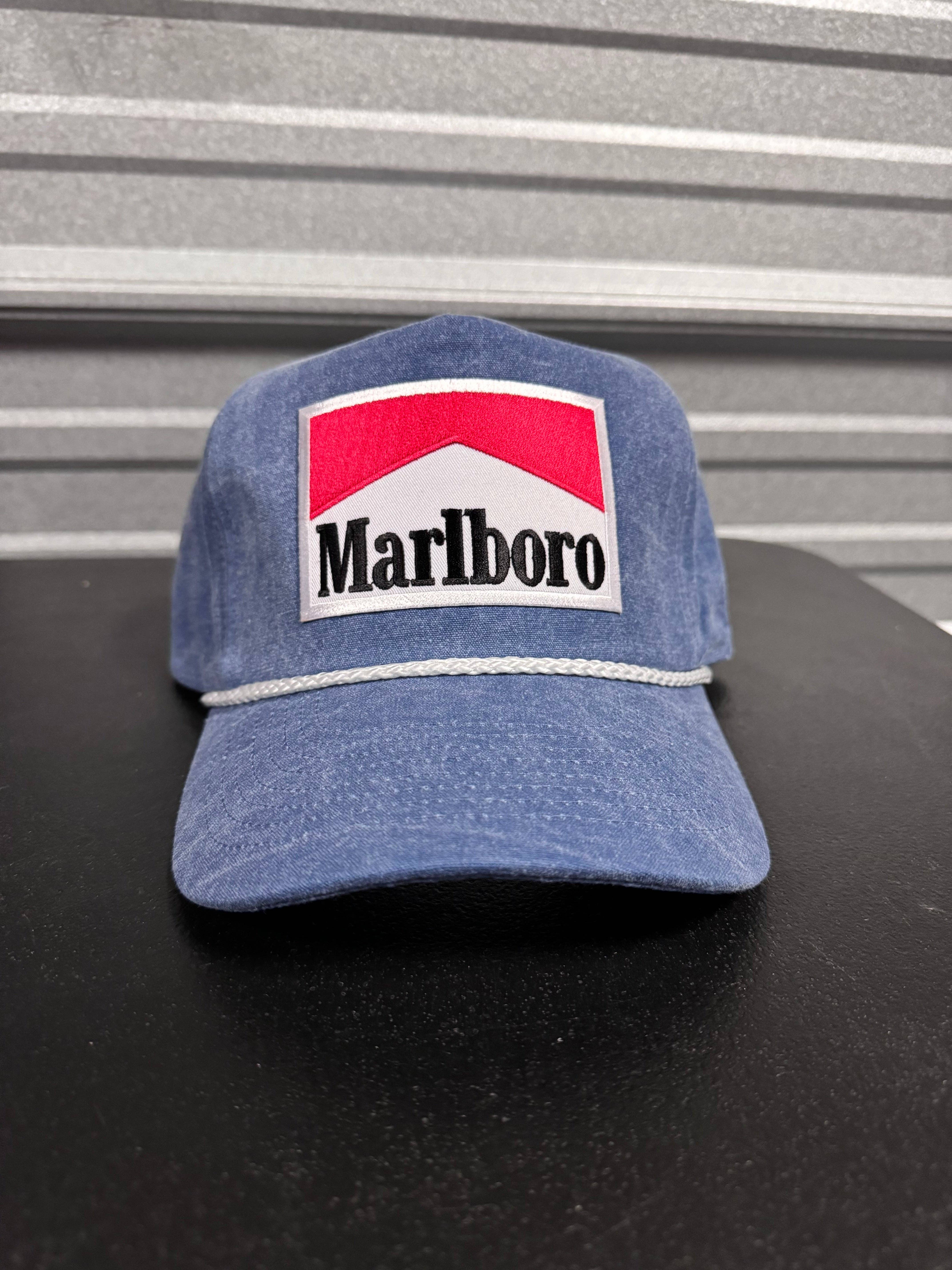 River Bent Hat Co. - Wholesale Trucker Hat - Unisex - Marlboro Blue Denim Trucker