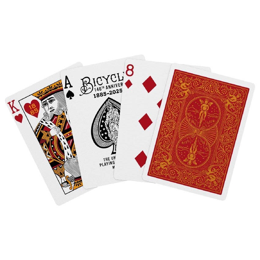 Cardshouse – Cartas de jogar por atacado – Cartas de Jogar do 140.º Aniversário da Bicycle4