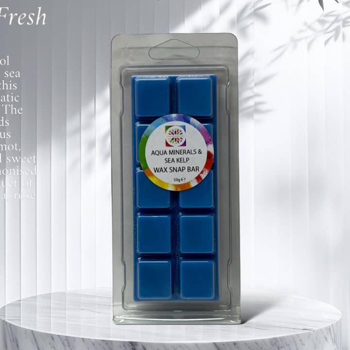 Aqua Minerals and Sea Kelp Wax Snap Bar for wholesale by Scent and Colour Boutique