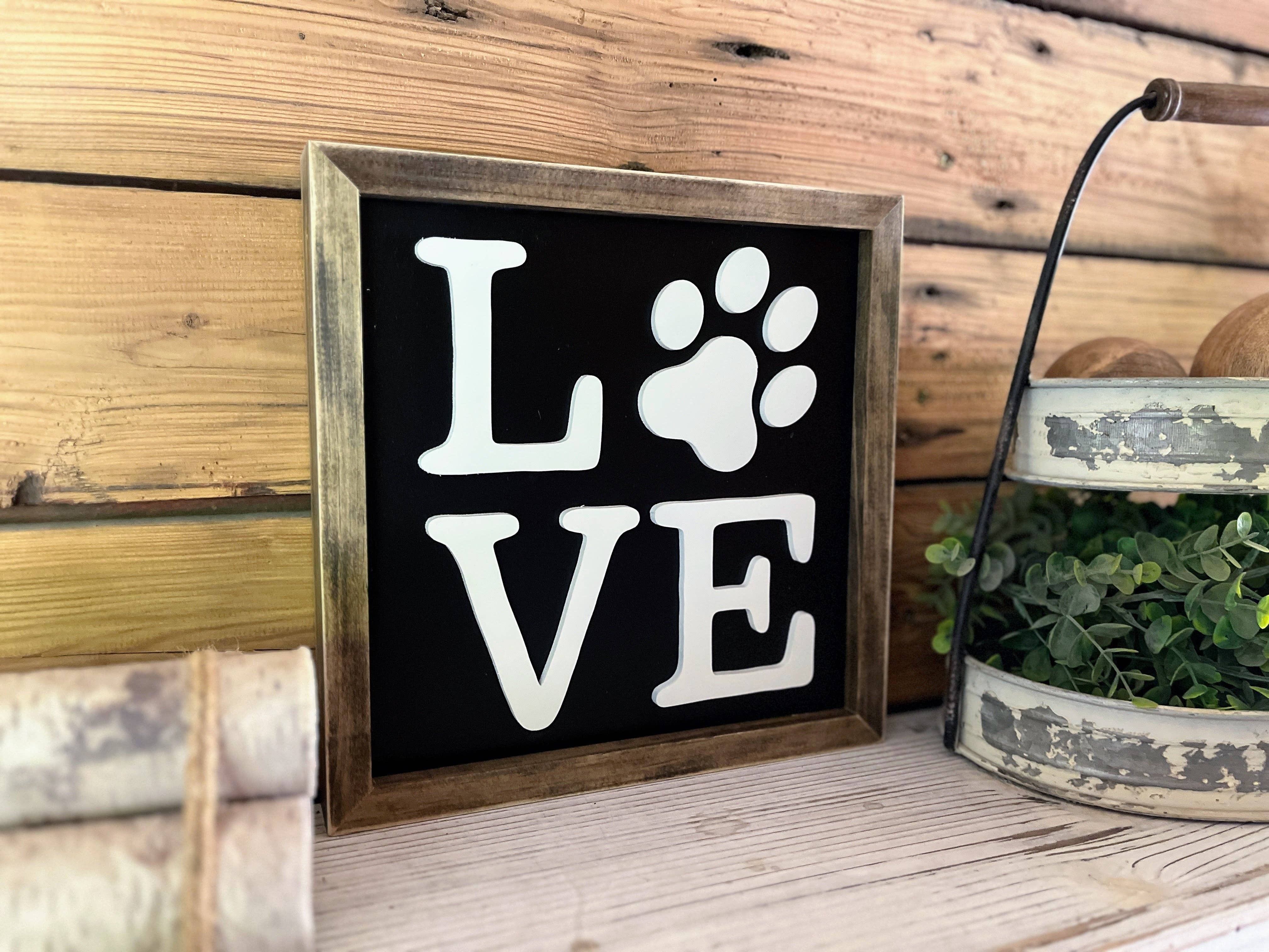 The Farmer's Wife - Wholesale Bord/bordje - Decoratie voor huisdieren | Hondenprint | Pet Love | Houten borden | Houten muurdecoratie2