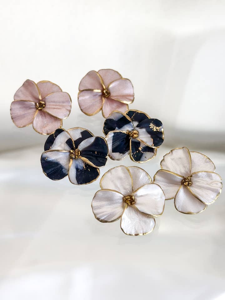 Poppy Statement Studs (Core) for wholesale by AnnaBanana
