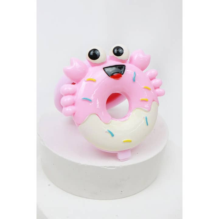 MIX COLOR Happy Crab Donut Flavored Lip Gloss for wholesale on Faire
