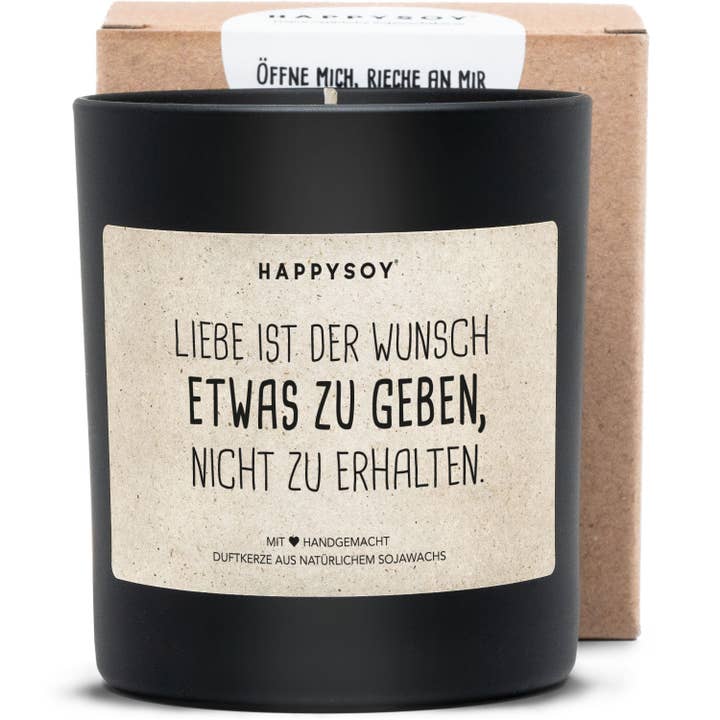 Scented candle | Love is the desire to give something, not to for wholesale by Happysoy