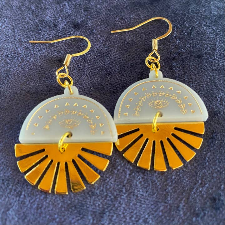 Moody Girl Accessories - Wholesale Dangle Earrings - Solis Iris Dangle Earrings 4