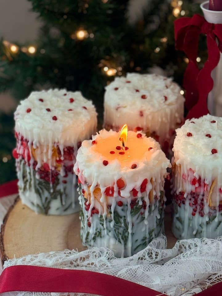 Christmas Hygge Candles | Rustic Holiday Decor for wholesale by VR.candle