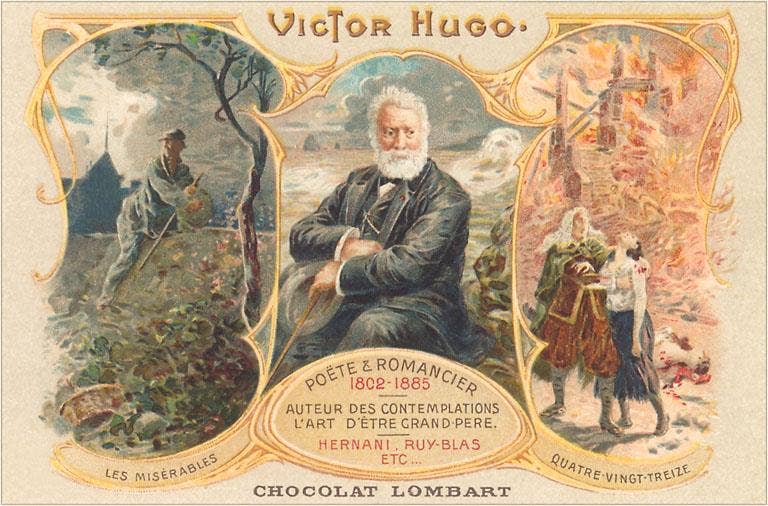 Found Image Press - Wholesale Magnet - Magnet LT-133 Chocolate Label with Victor Hugo0