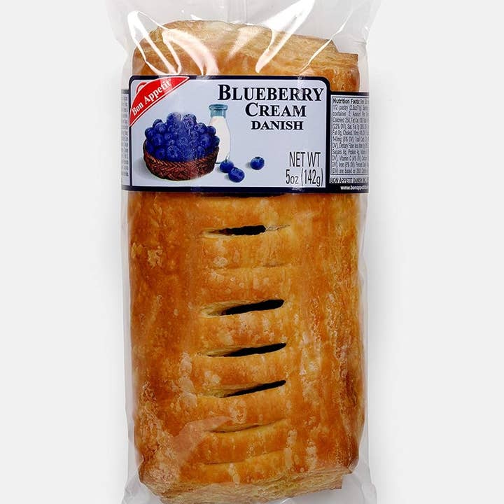 Long Island Candy Factory - Wholesale Cake - Bon Appetit Bakery Blueberry Cream Danish 5 oz 8 Ct