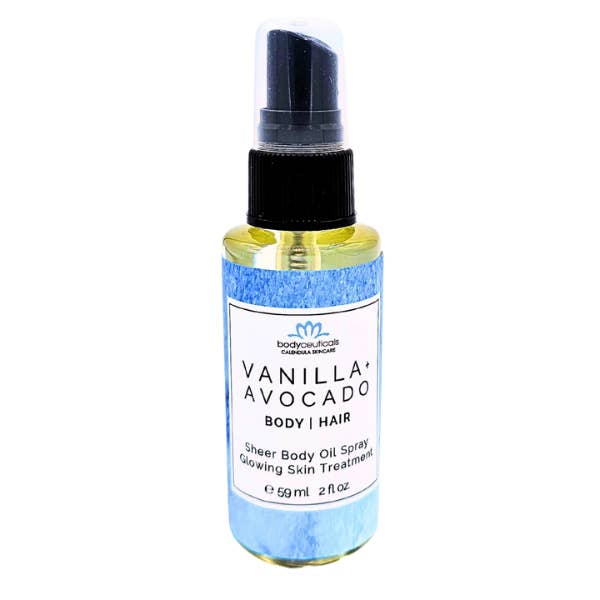 Body Ceuticals Body Hair Oil Vanilla Avocado Spray for wholesale by AlchePharma Naturals