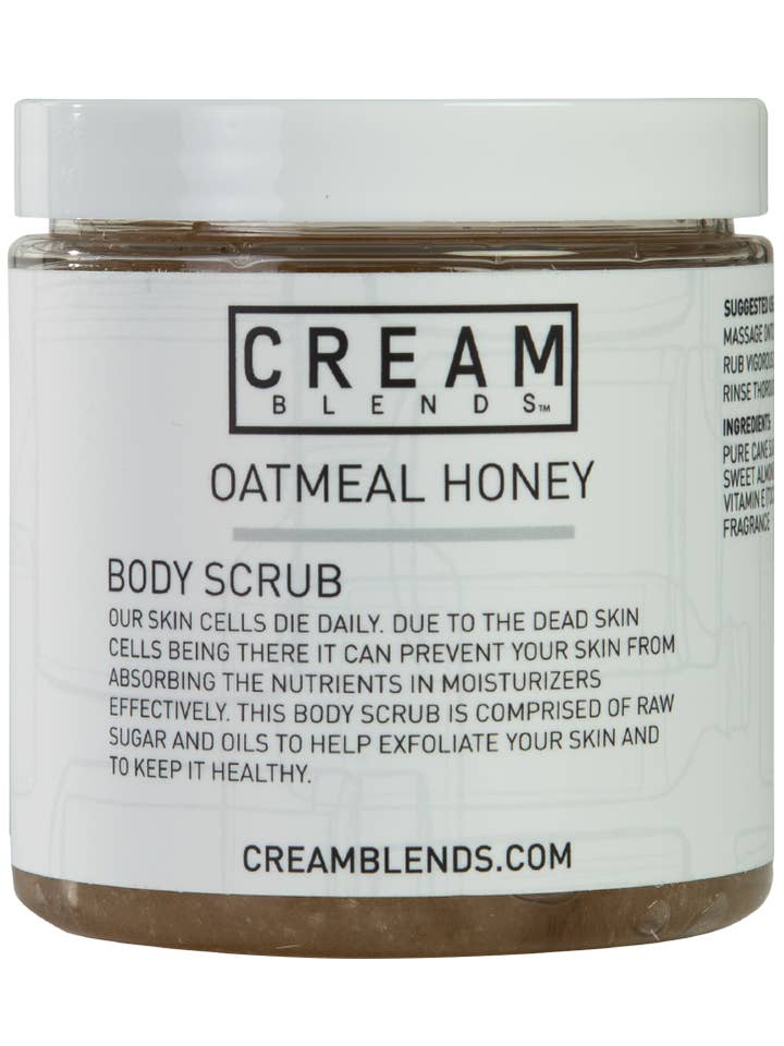 Oatmeal Honey Body Scrub for wholesale by CREAM BLENDS