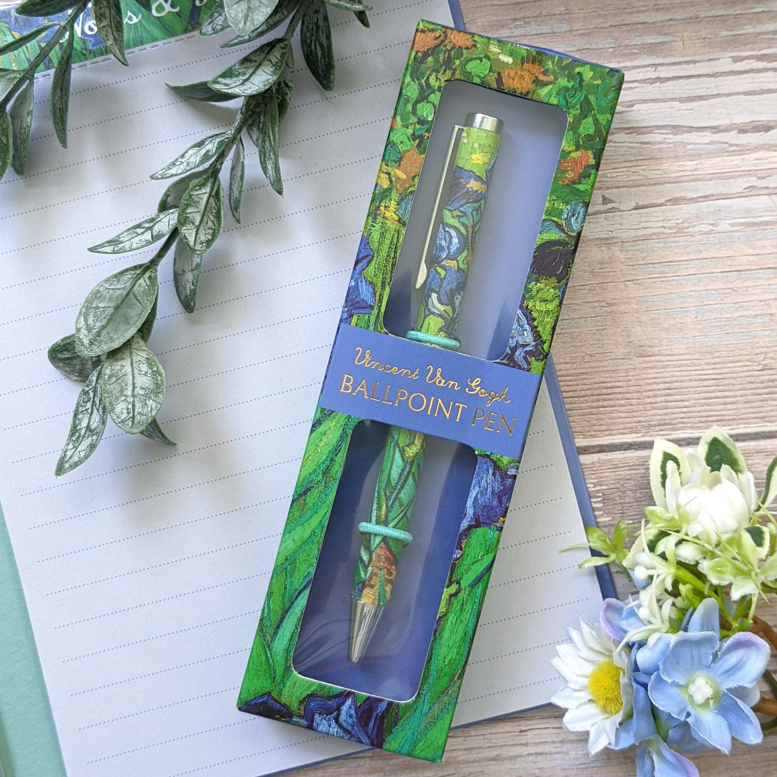 Robert Frederick Ltd - Vente Stylos - Stylo à bille Van Gogh Iris dans coffret cadeau6