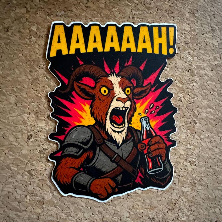 Prepotente AHHHHHHHH! Vinyl Sticker for wholesale by Queen Anne Chonk & Co