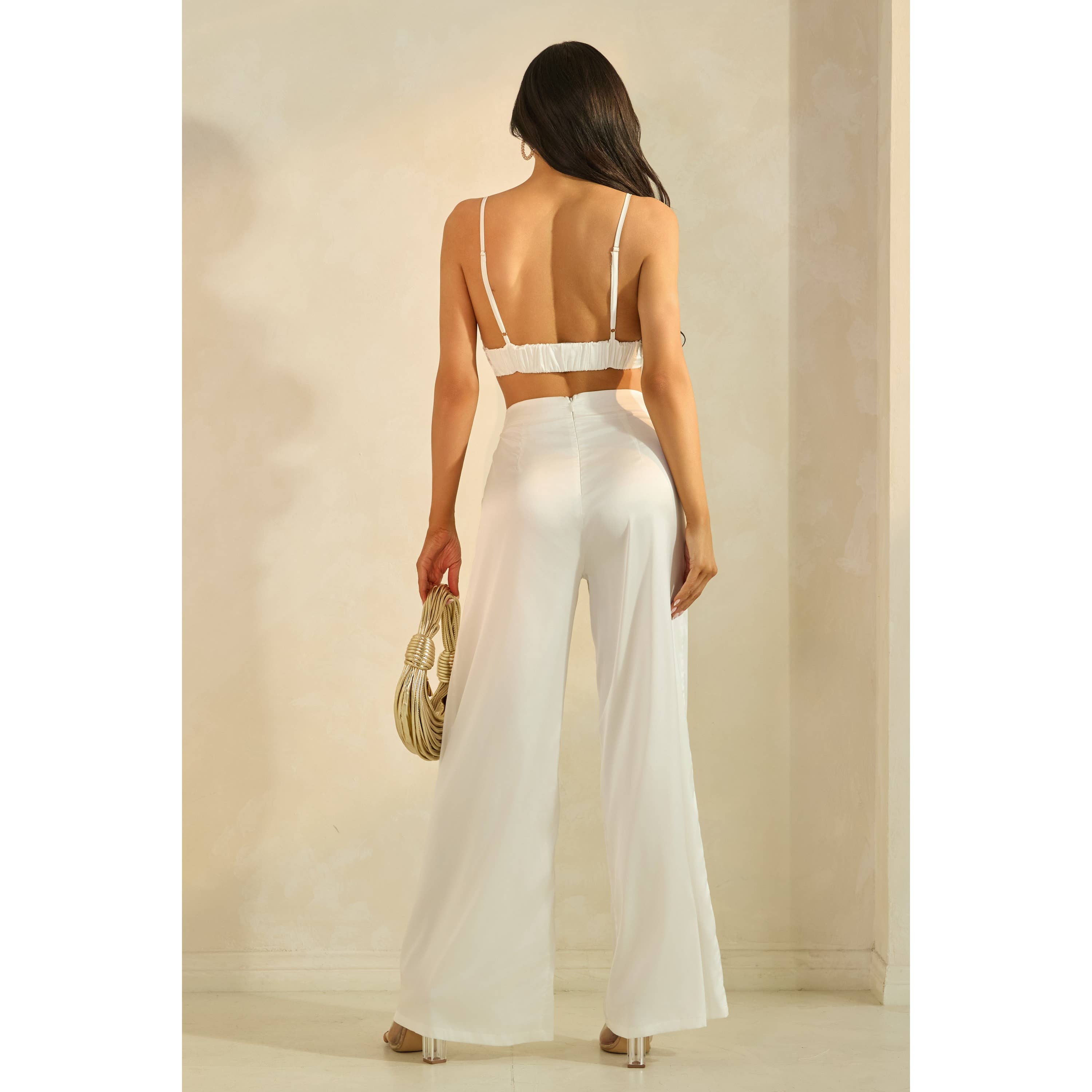 The Sang - Wholesale Top & Pant Set (NOT Loungewear) - Women's - SATIN THREE PIECE PANTS SET7