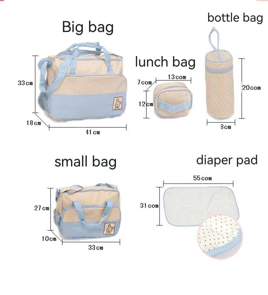  Pack Mix Match Colors  Multifunction Mommy bag Large Storage for Baby Diaper Bags T for wholesale on Faire16