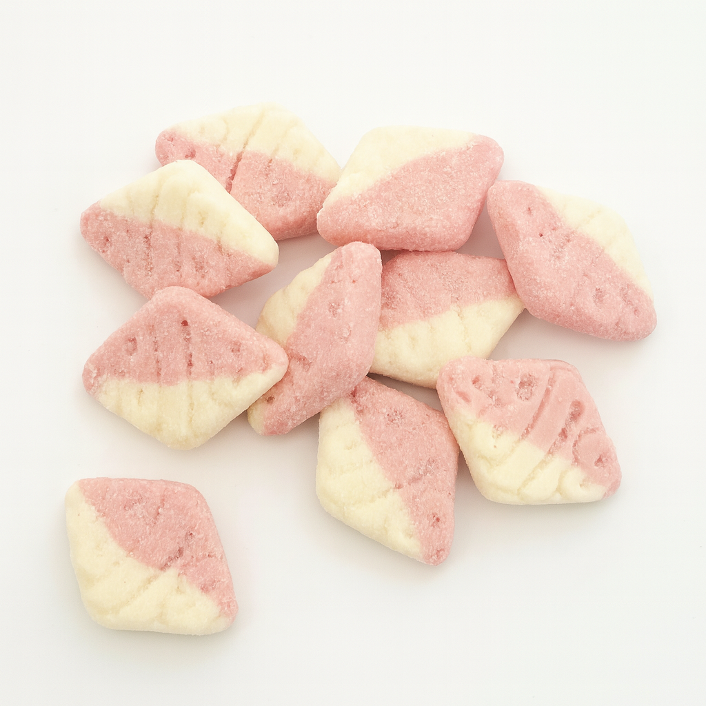 Kara Chocolates - Wholesale Gummy - BUBS Sour Diamond Strawberry Vanilla Swedish Candy 5