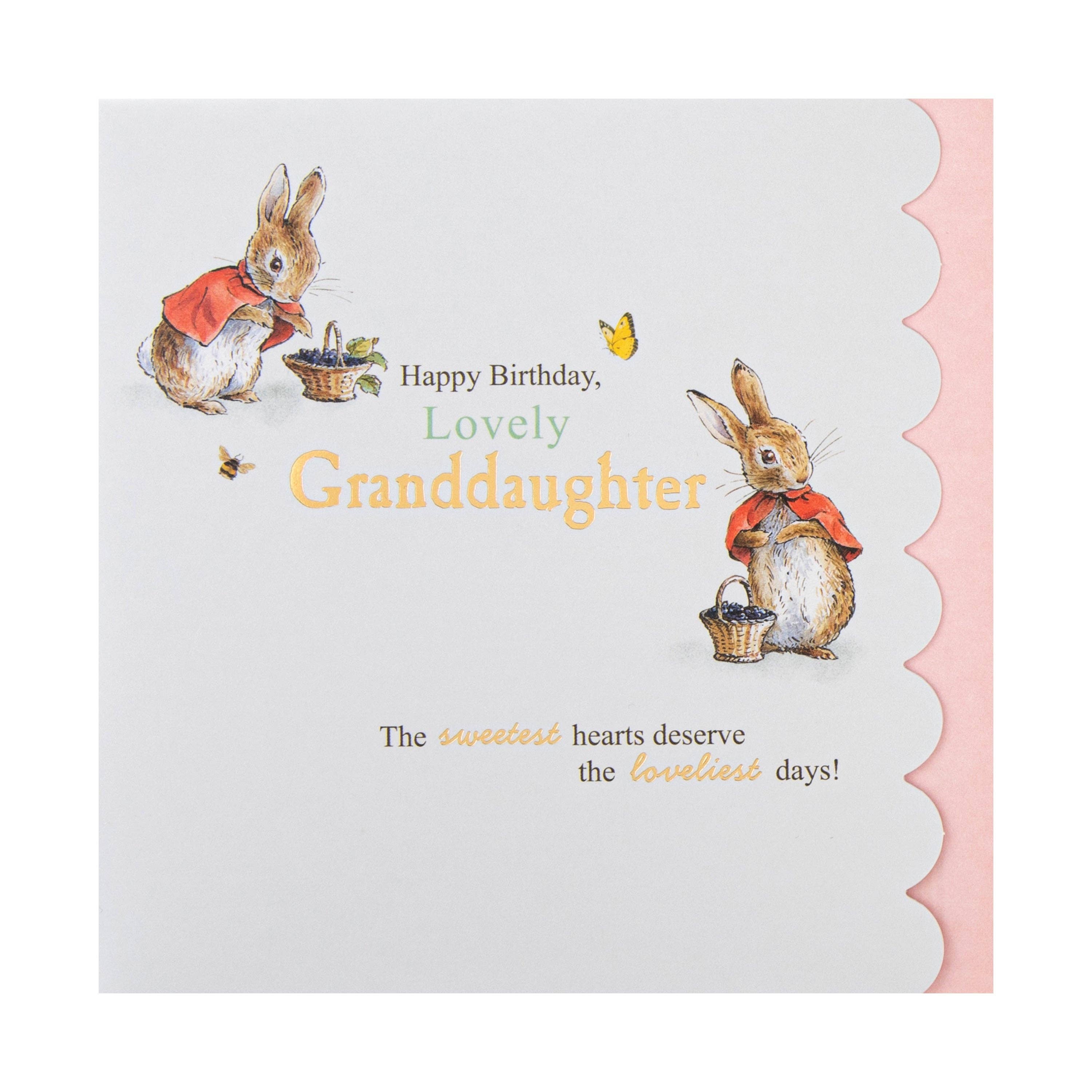Hallmark – wholesale Birthday card – Birthday Card for Granddaughter - Peter Rabbit Design3