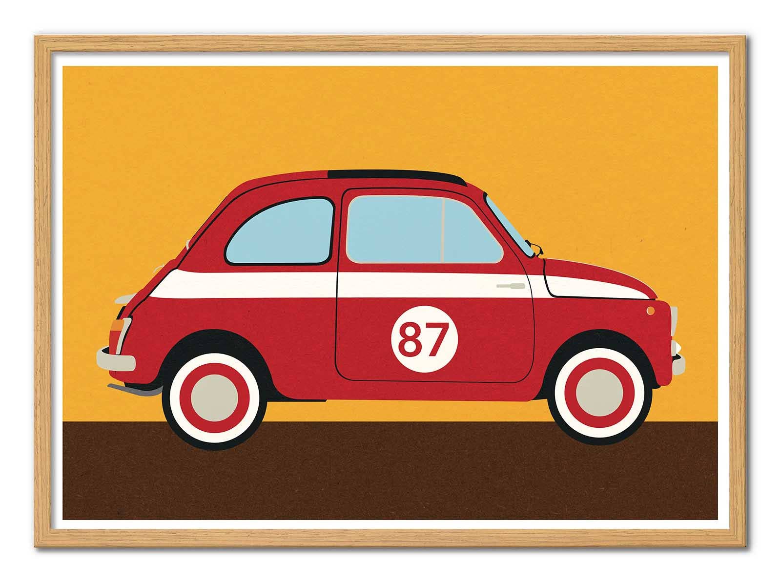 Wall Editions - Wholesale Poster - Art-Poster - Fiat 500 Nuova Abarth - Rosi Feist2
