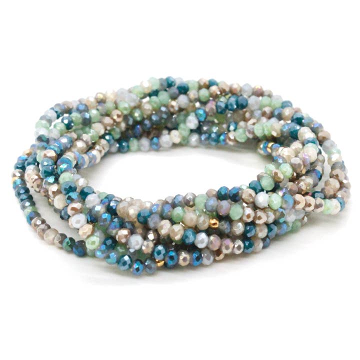 Delicate Crystal Mini Stack Bracelet - BC-220 for wholesale by LIZOU