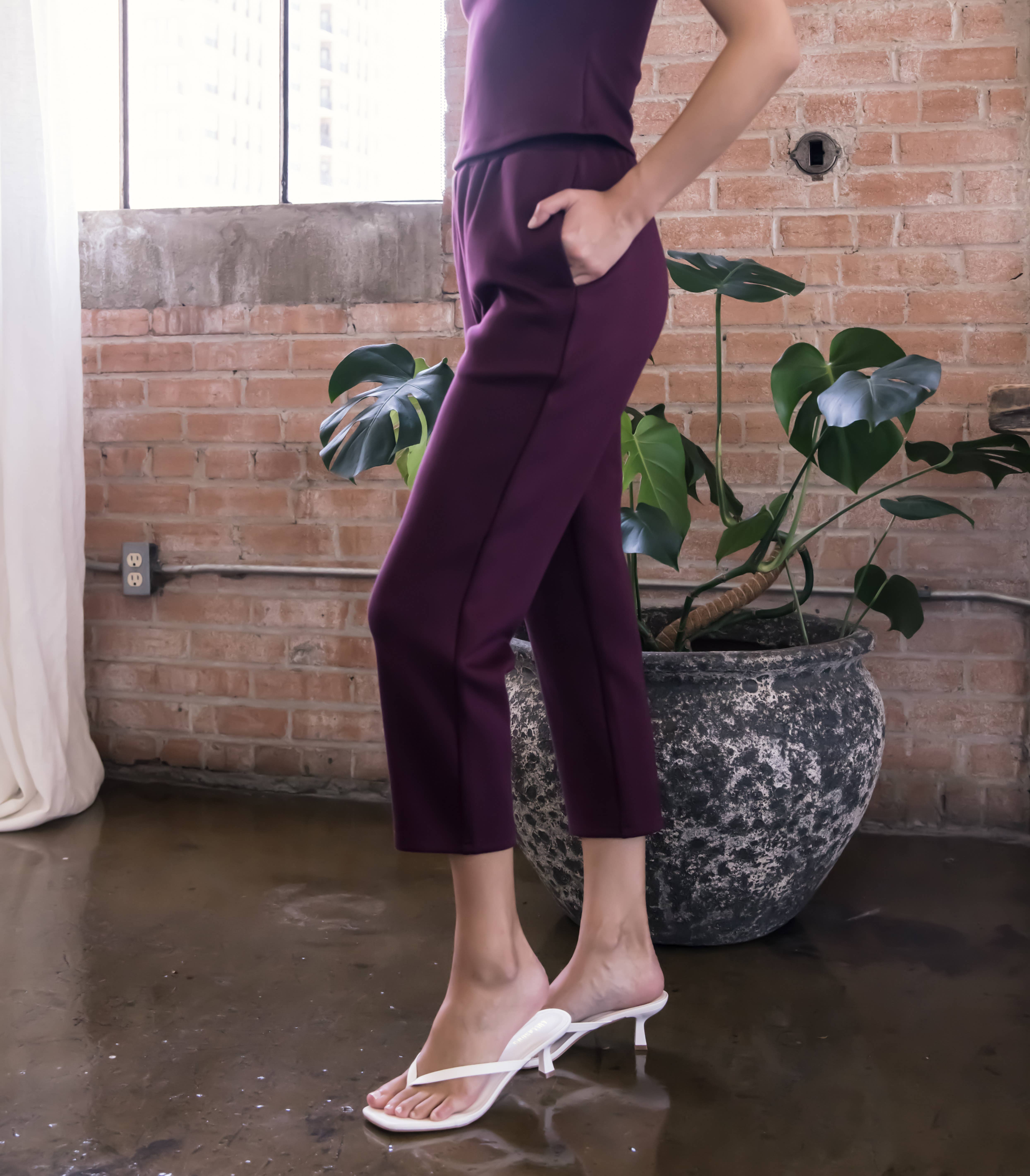 P. CILL - Wholesale Pants - Women's - P. CILL Butter Modal Waist Band Ankle Pants12