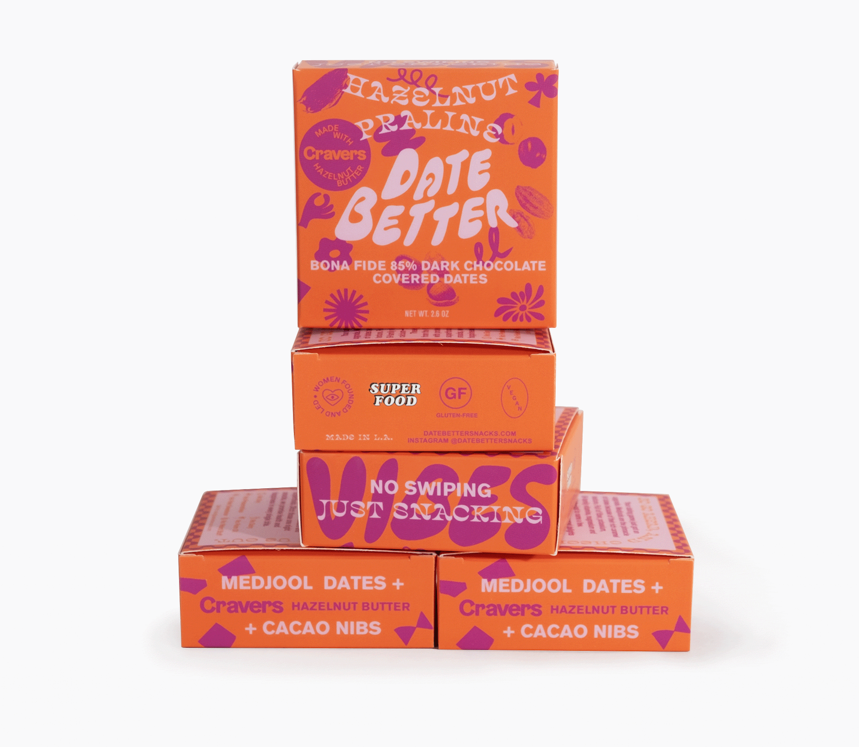 Date Better Snacks - Wholesale Chocolate Covered Sweets - Hazelnut Praline 3