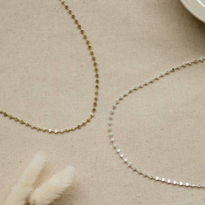 Row Of Hearts Necklace for wholesale by Glee Jewelry