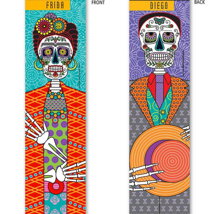 Frida Kahlo/Diego Rivera Bookmark for wholesale by The Art of Pamela Joy Trow