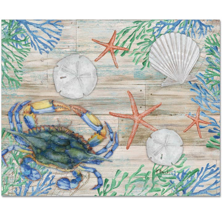Clearwater Sea Life 3mm Tempered Glass Cutting Board 12 x 15 for wholesale by Conimar Promotions