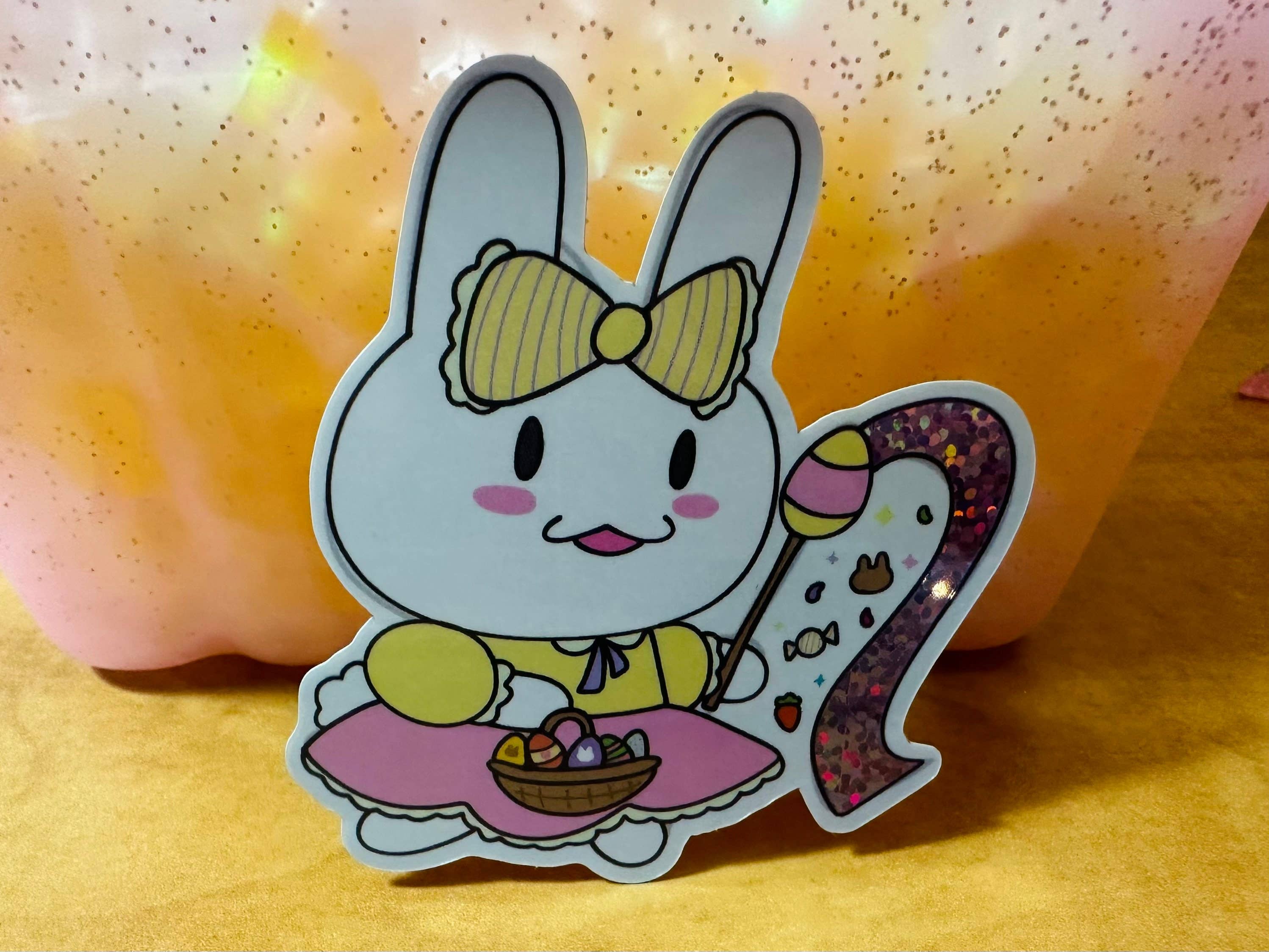 Courtney Elizabeth Studio - Wholesale Sticker - Rabbit Easter Parade Waterproof Glitter Vinyl Sticker4