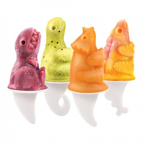 TOVOLO® Dino Pop Molds, Set of 4 - Orange Peel for wholesale by Ventures Int'l Products Inc.