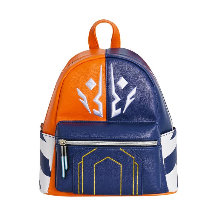 STAR WARS CLONE WARS AHSOKA MINI BACKPACK, BLUE/ORANGE for wholesale by Concept One