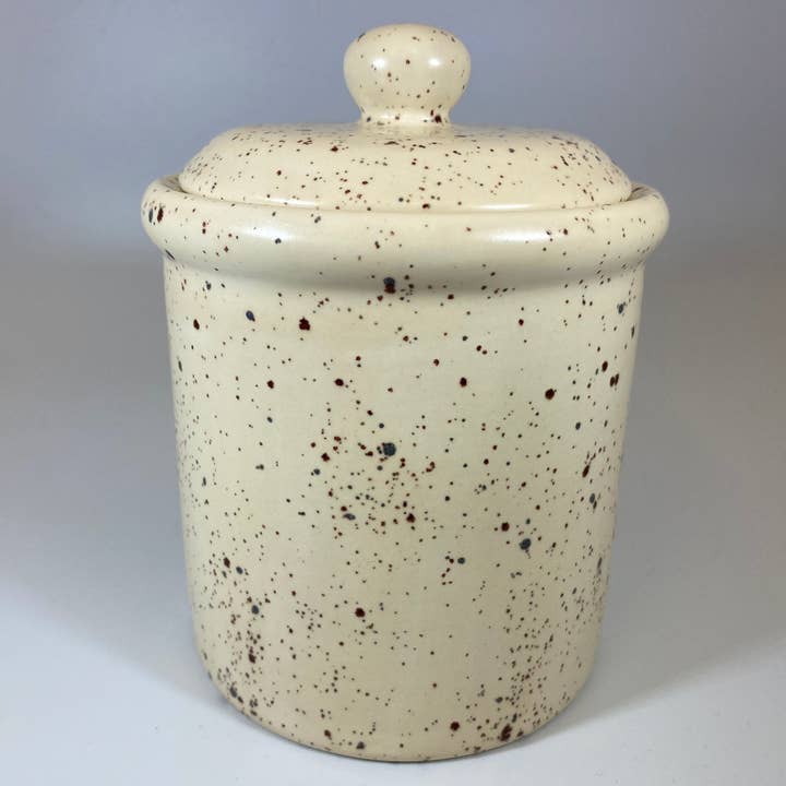 Honey Speckle Canister for wholesale by Peter Bowen Art