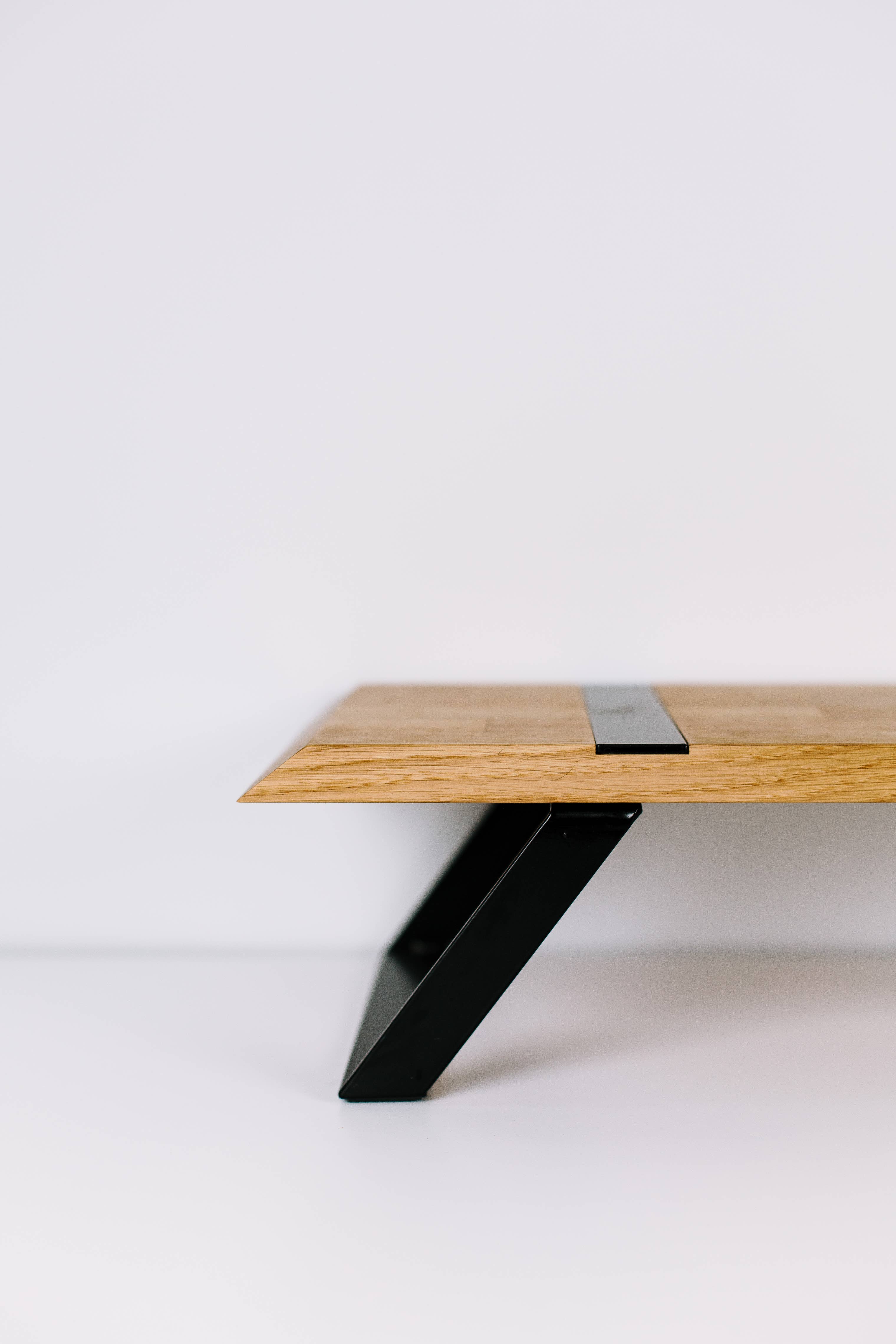 Halostands – wholesale Skrivbordshöjare – Stativ för dubbla bildskärmar, trä dubbla bärbara datorer, bildskärm7