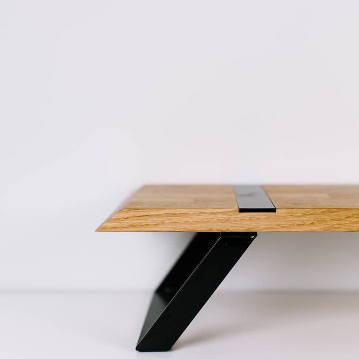 Halostands – wholesale Skrivbordshöjare – Stativ för dubbla bildskärmar, trä dubbla bärbara datorer, bildskärm7