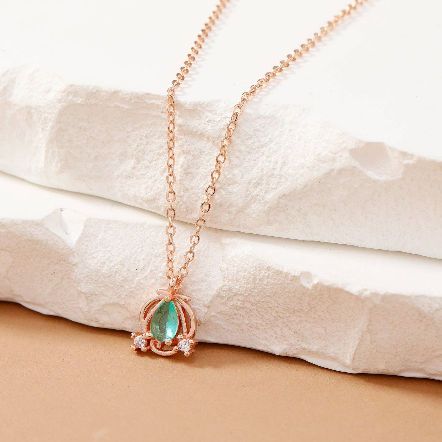 peachade - Wholesale Pendant/Charm Necklace - Delicate Small Crystal Necklace4