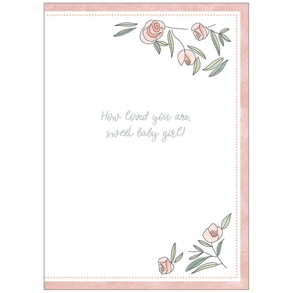 Legacy - Wholesale Baby Card - Hello Little One - Baby Girl Card1