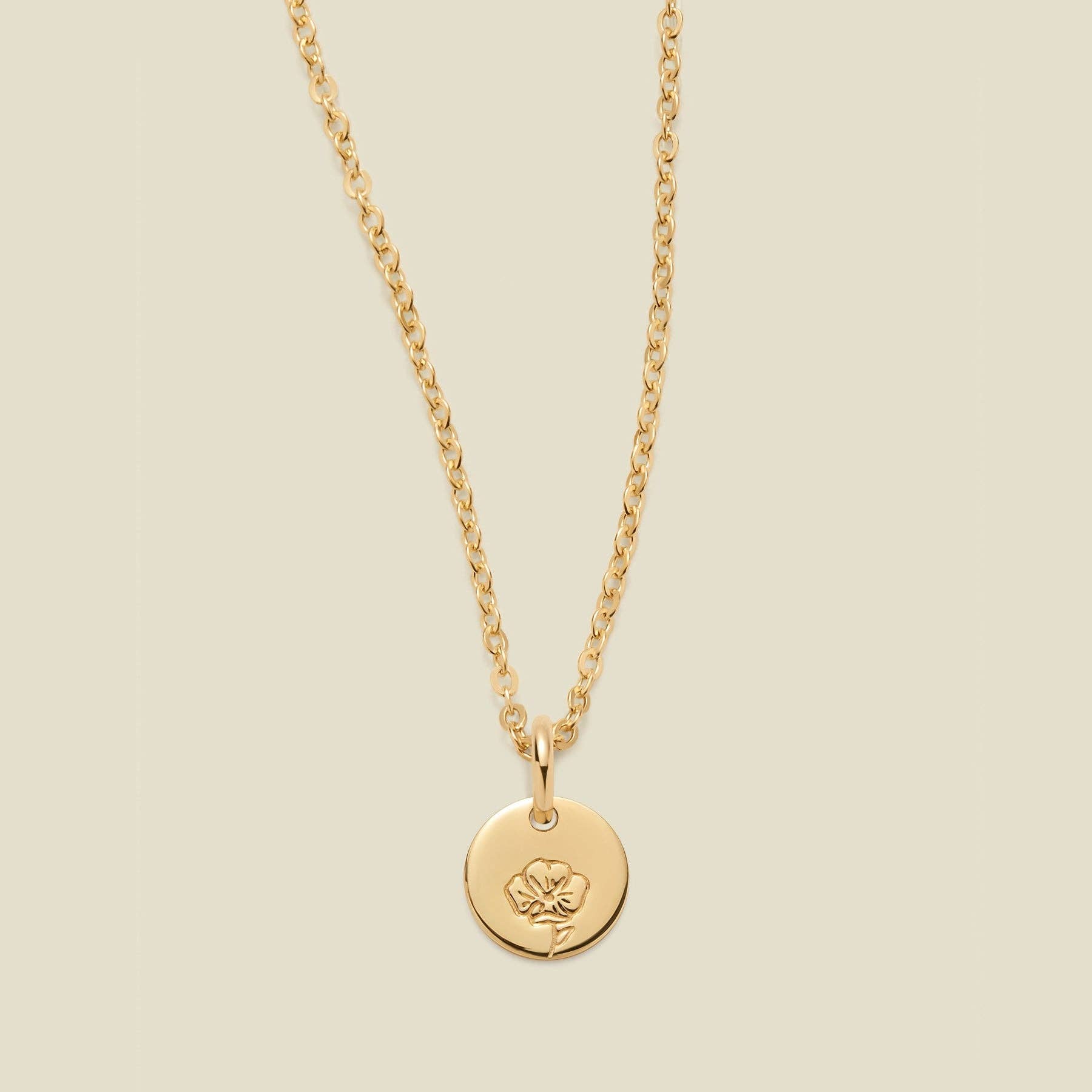 Made By Mary – Großhandel Kette mit Anhänger/Charm – Mini Geburtsblumen-Halskette18