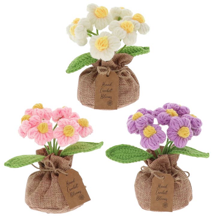 Crochet Blooms Primulas for wholesale by Joe Davies