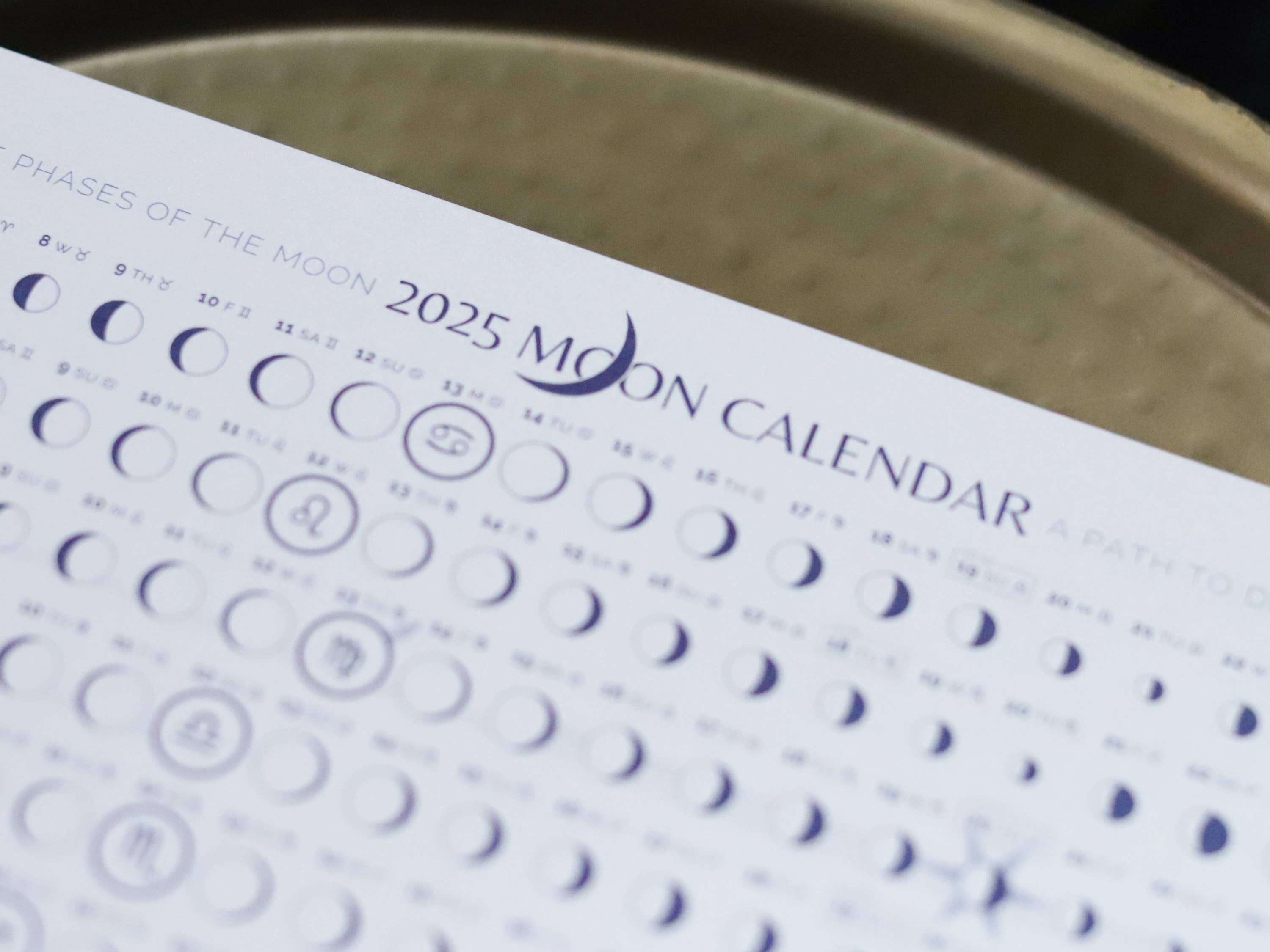 Taming the Tangle - Wholesale Calendar - Twilight 2026 Moon Calendar poster, limited edition3