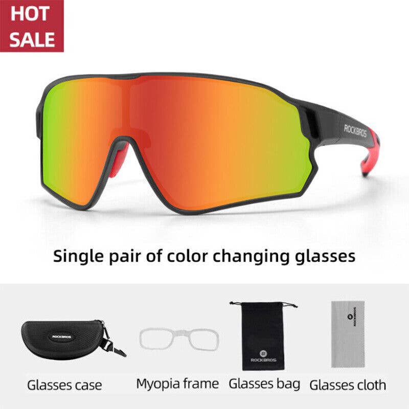 SPARE-SPECS, LLC - Wholesale Sunglasses - Unisex - ROCKBROS Polarized Full Lens Sunglasses Cycling Bicycle Glasses Outdoor Sports Eyewear UV4003