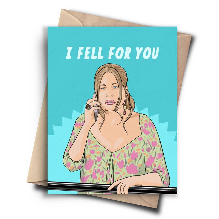 I Fell For You - Funny Anniversary Card - Love Card for wholesale by Pop Cult Paper