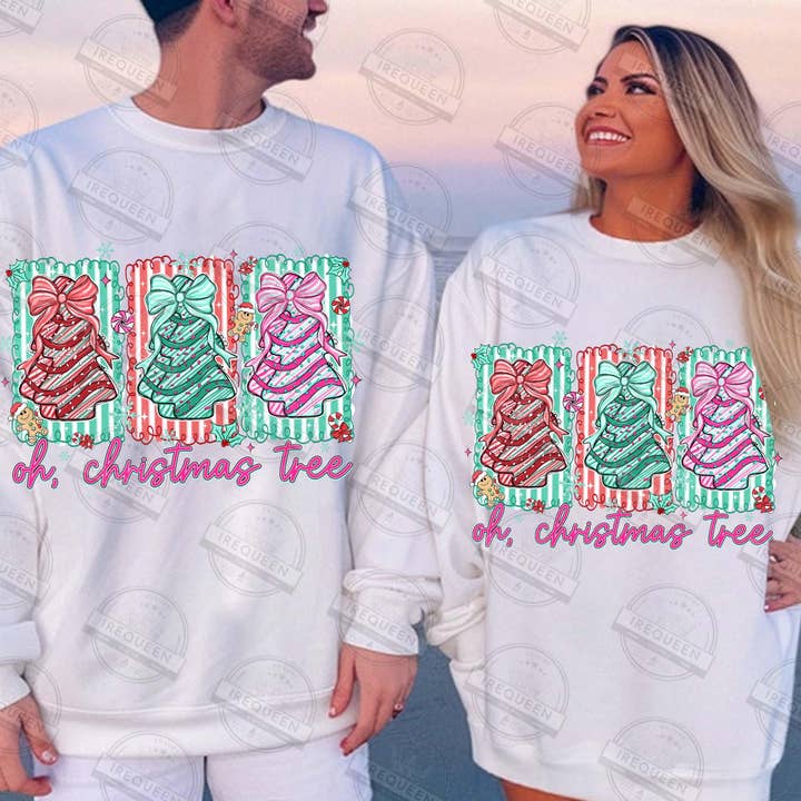Oh Christmas Tree Shirt, Tree Cake Coquette Sweatshirt for wholesale by CVH DREAMY LTD