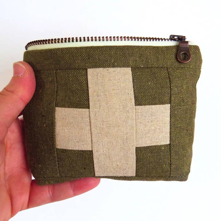 Portable First Aid Kit Pouch – Handmade Everyday Wellness for wholesale by PaperFromHeaven