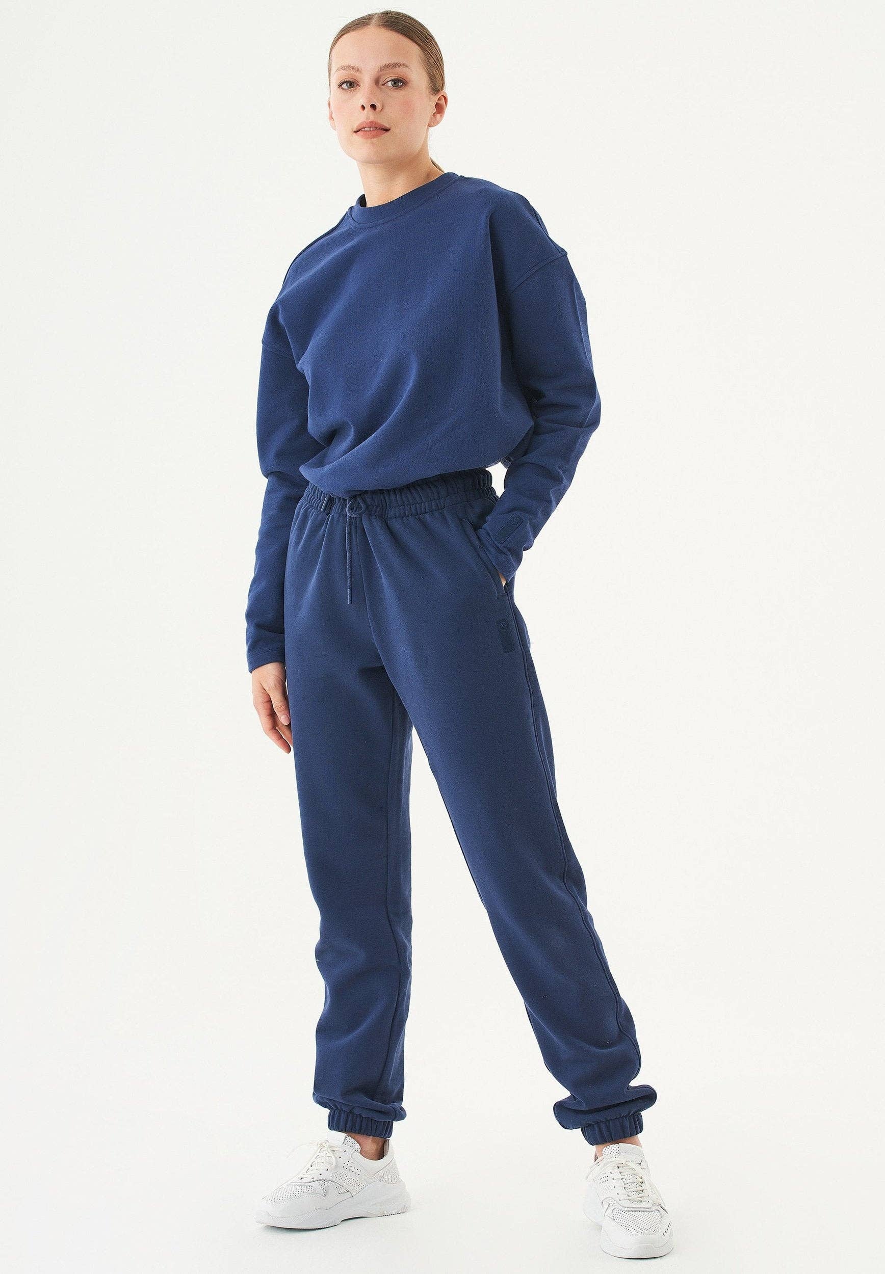 ORGANICATION - Vendita all'ingrosso Pantaloni sportivi/da jogging - Donna - FELPA PERI- Soft Touch in cotone biologico - Navy0