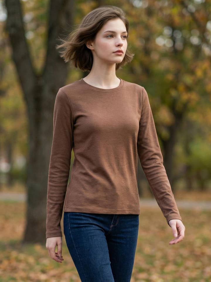 Cotton Crew Neck Tee for wholesale by 42POPS