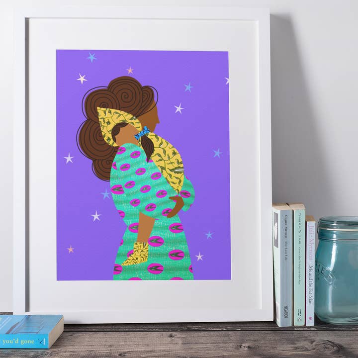 Omdat jij mijn baby bent - Knuffelprint voor wholesale door Blue Coffee Arts