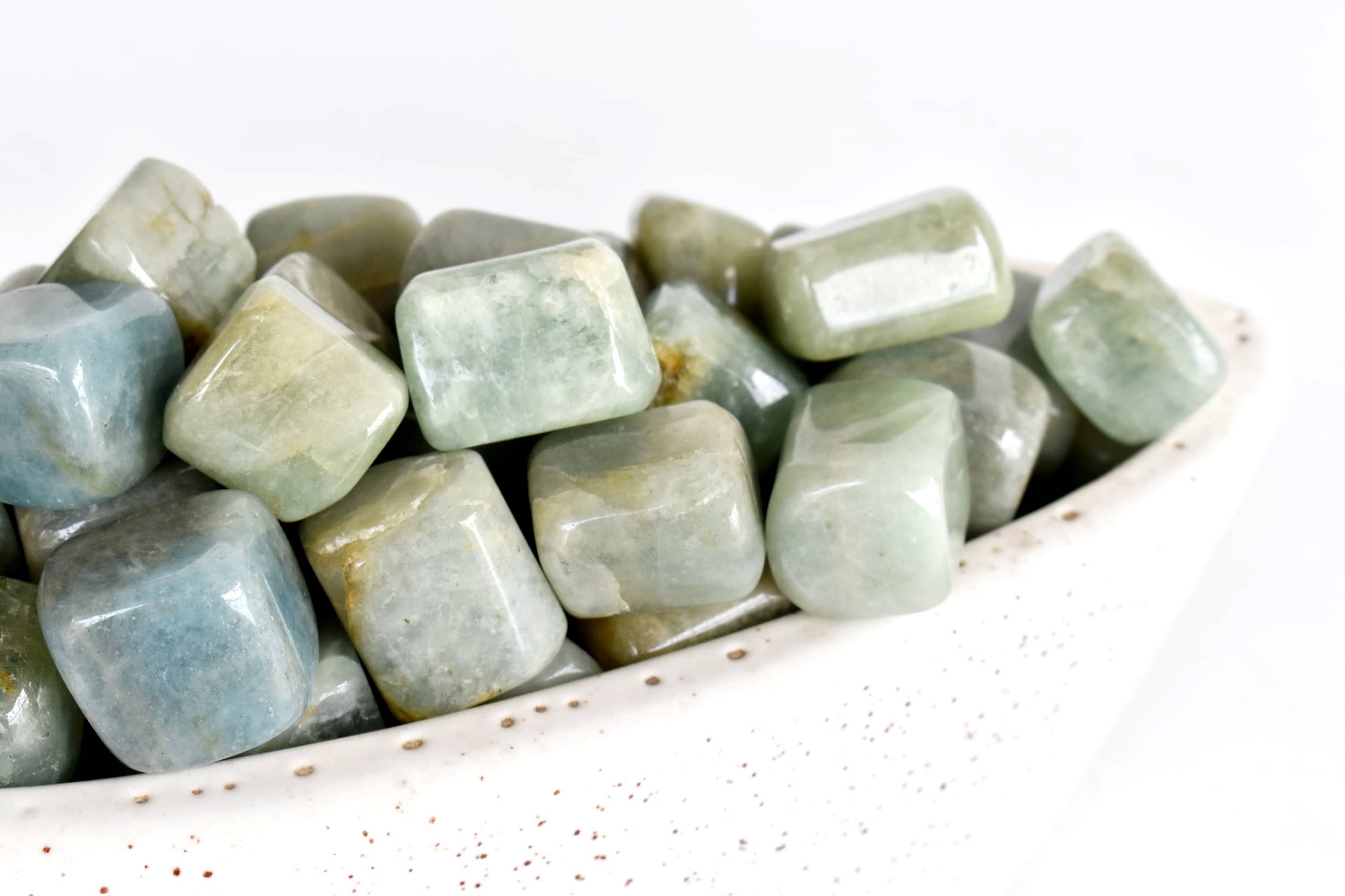 Soothing Crystals - Wholesale Spiritual Stone/Crystal -  Aquamarine Tumbled Stones Healing Stones 100G to 1KG3