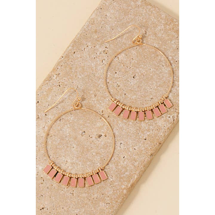 Anarchy Street - Wholesale Dangle Earrings - Epoxy Charms Hoop Dangle Earrings