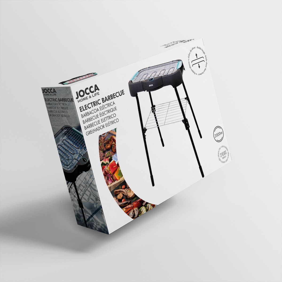 JOCCA - Wholesale Kitchen Appliance - Barbacoa Eléctrica Con Patas, 2000W1