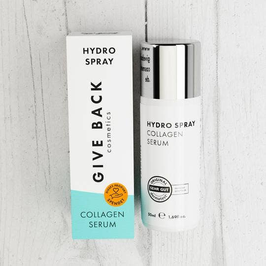 Hydro-Spray-Kollagen-Serum - SOZIALE PROJEKTE für den Großhandel von GIVE BACK Cosmetics